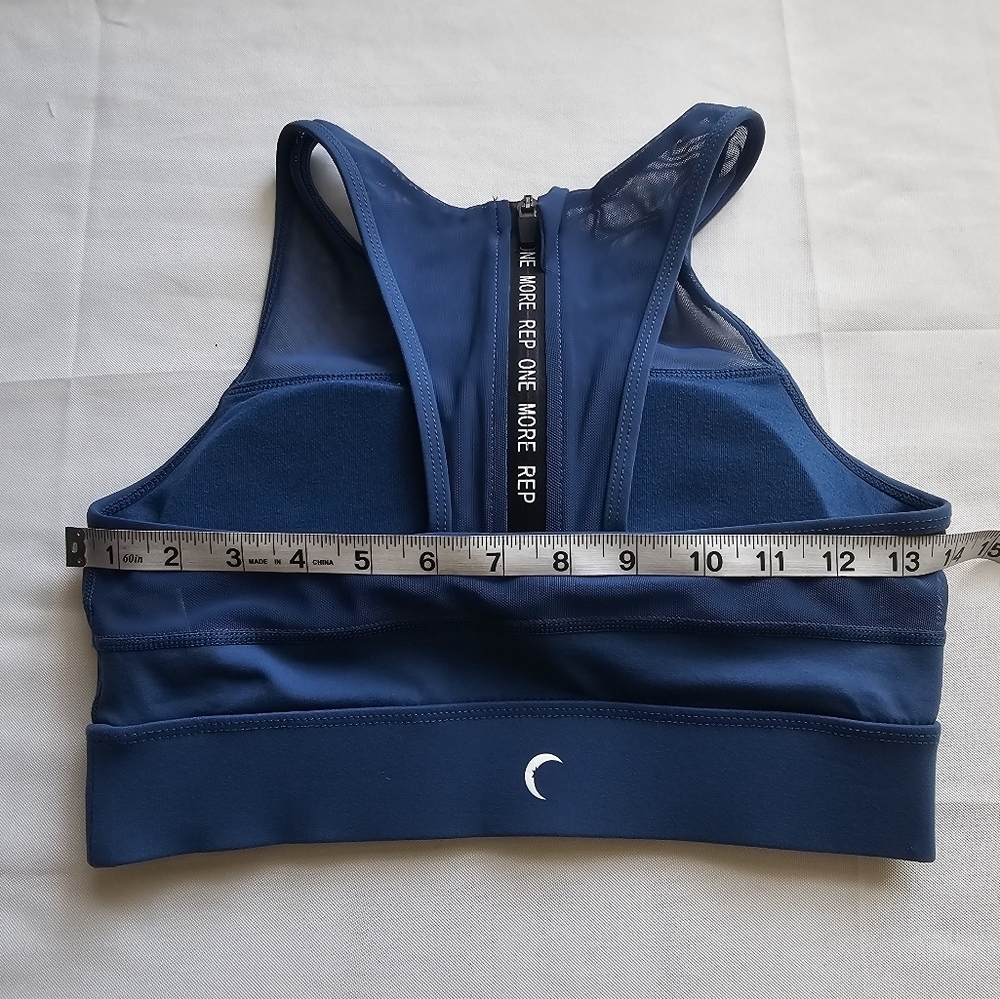 Zyia Active All-Star Sports Bra Blue Size Small Supportive Workout Running Bra - Picture 8 of 11